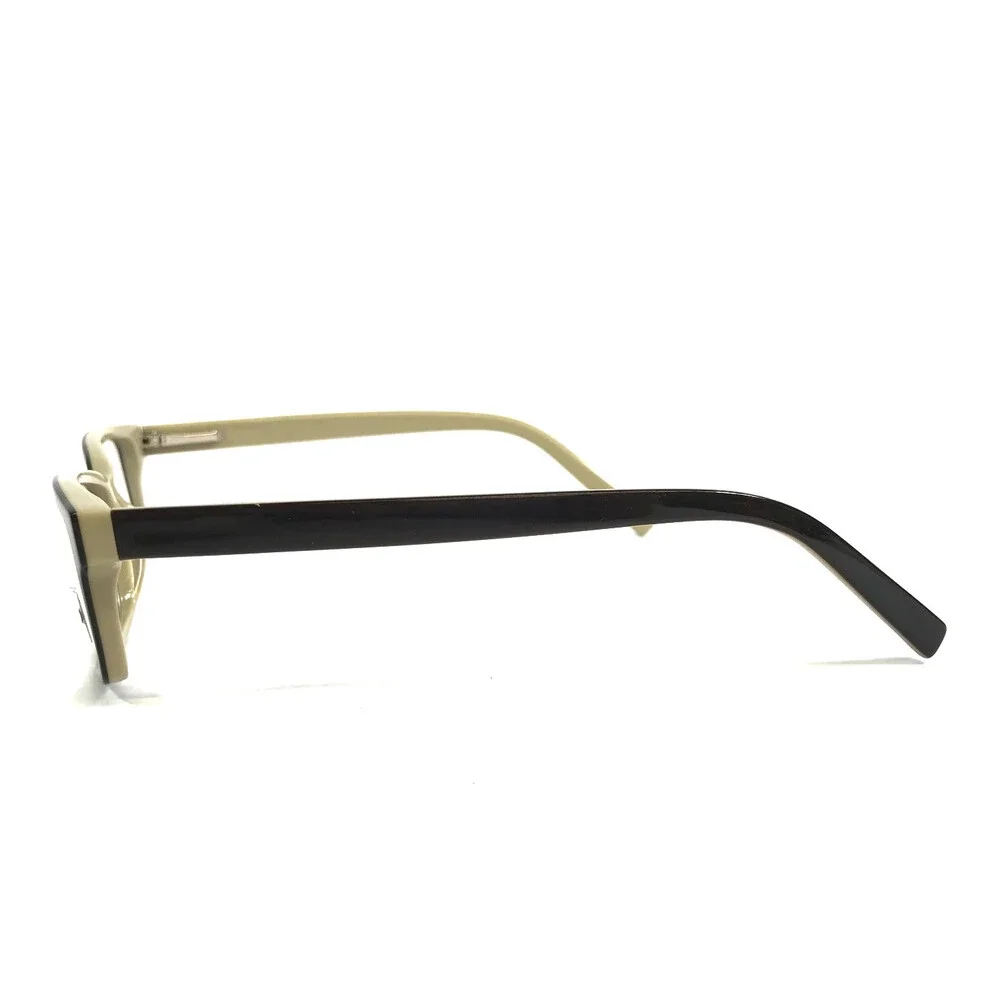 Arcadia Eyeglasses Frames 7042 C3 Matte Black Beige Rectangle Full Rim 55-18-140